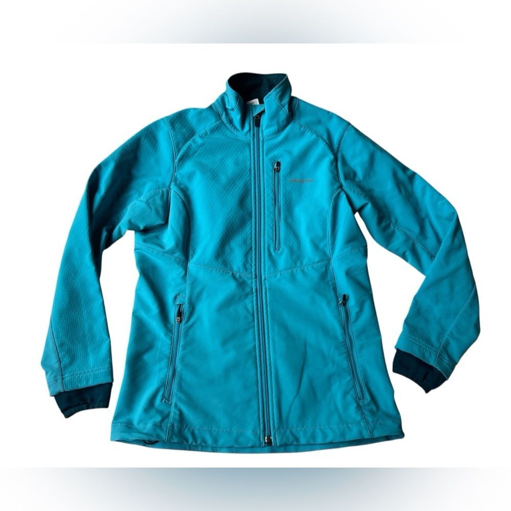 PATAGONIA SOFT-SHELL FIGURE 4 WINDBREAKER JACKET BLUE WOMENS XS